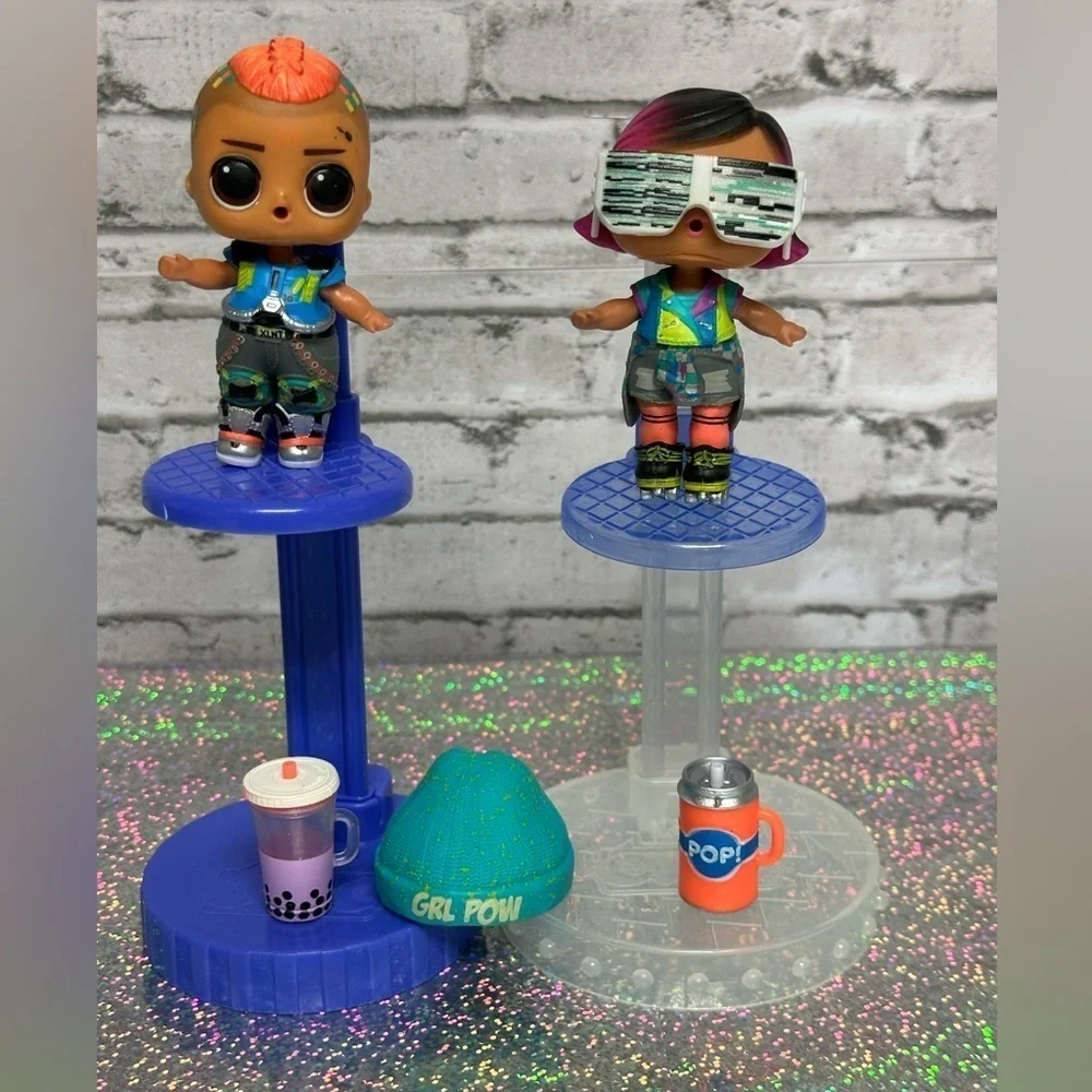 L.O.L. Surprise! LOL Dolls Set of 2 Clubhouse Exclusives GLITCH & SWITCH B.B.